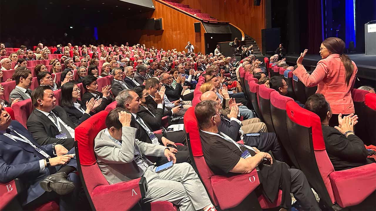 Photo WTM : l'auditorium Debussy complet pour la cérémonie d'ouverture.