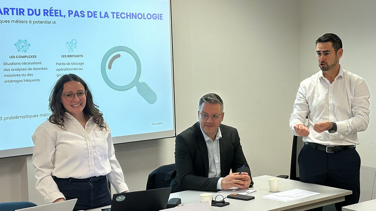 Photo WTM : David Bessoudo a animé avec Cédric Lodovicci et Charline Kantsos les ateliers CAP IA de la CCI Nice Côte d’Azur.