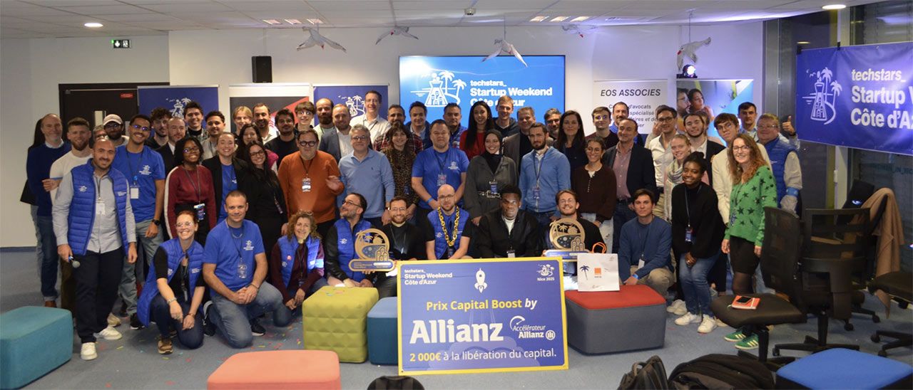 Photo DR : les participants au Startup Weekend de Nice en novembre 2025.